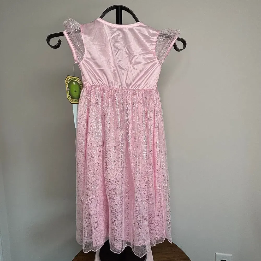 Wicked Glinda Princess Nightgown Pink Girls XS 4/5 Dress Costume New